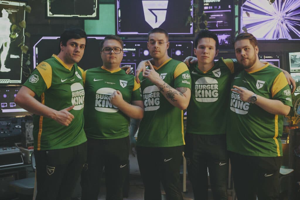 Giants' VALORANT roster at the VCT EMEA LCQ (Photo by Lance Skundrich/Riot Games)