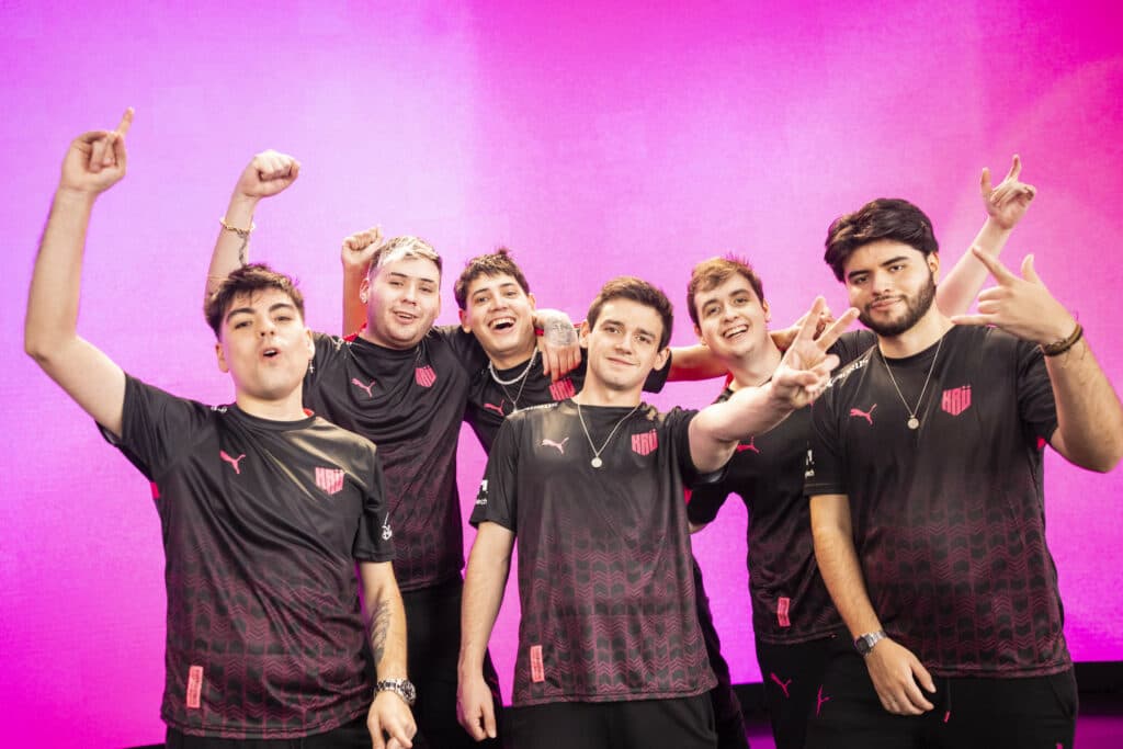 Kru Esports VALORANT Roster VCT Americas LCQ Grand Final (Photo by Colin Young-Wolff/Riot Games)