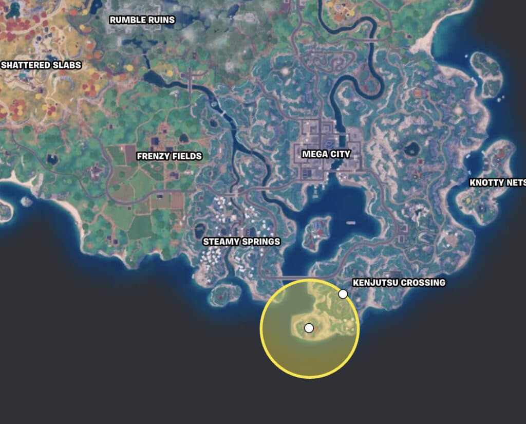 Destroy Stones location in Fortnite