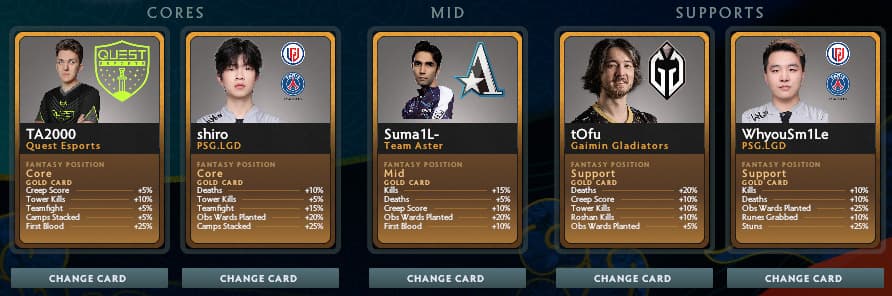 Bali Major Fantasy Picks (July 3)