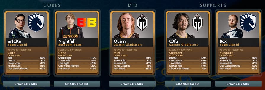 Bali Major Fantasy Picks (July 5)