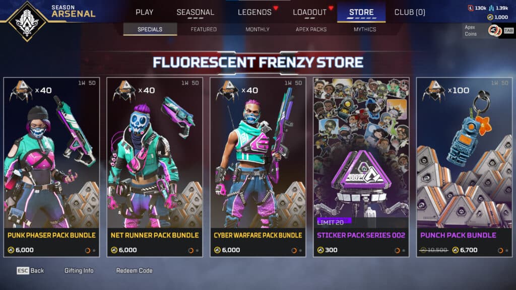 A sticker loot pack that's available for 300 Apex Coins (Image via Respawn Entertainment)