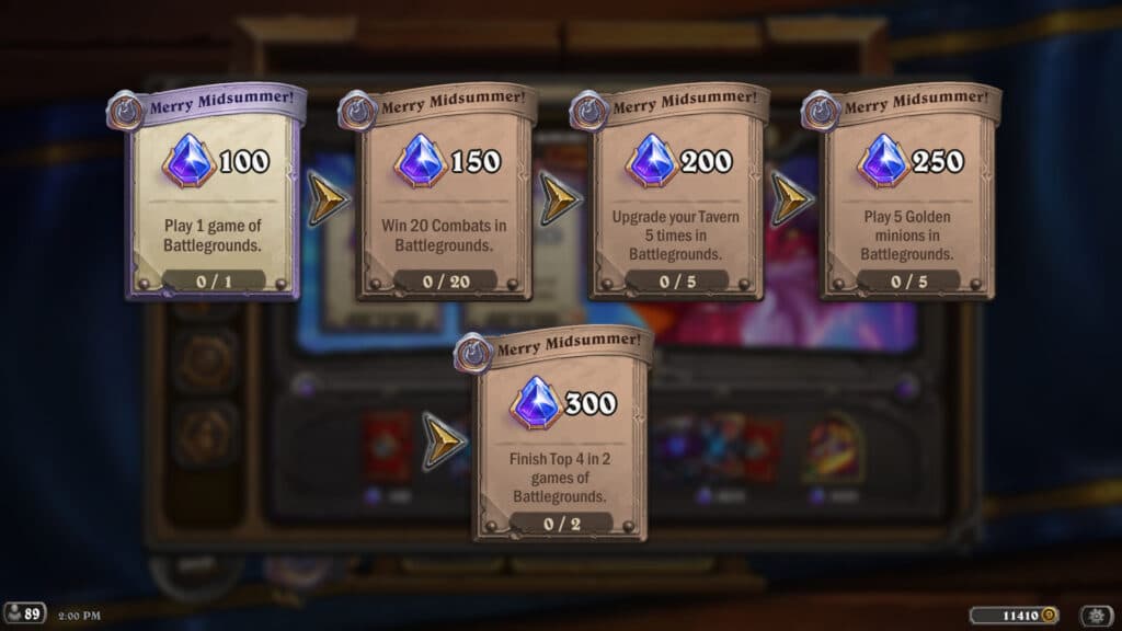 Merry Midsummer quests (Image via Blizzard Entertainment)