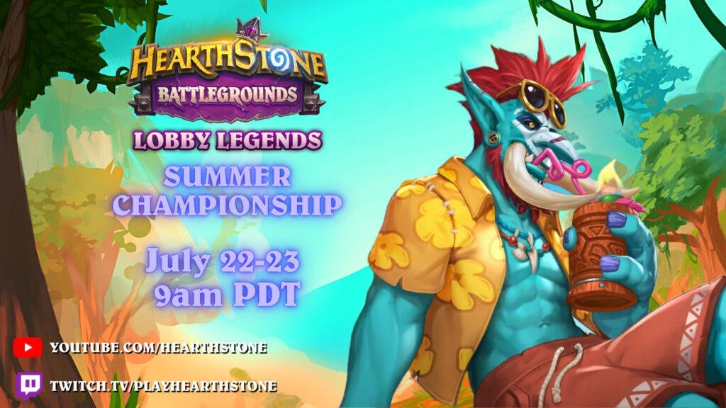 Lobby Legends Summer Championship information (Image via Blizzard Entertainment)