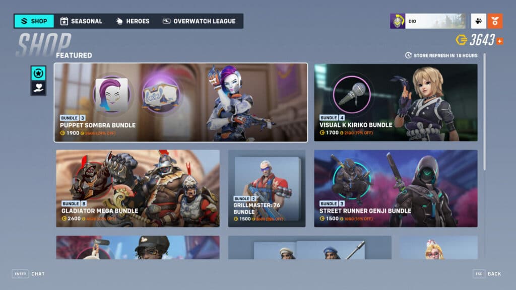 Overwatch 2 Puppet Sombra skin (Image via Blizzard Entertainment)