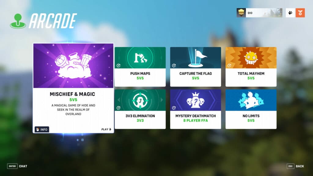 Mischief and Magic game mode (Image via Blizzard Entertainment)