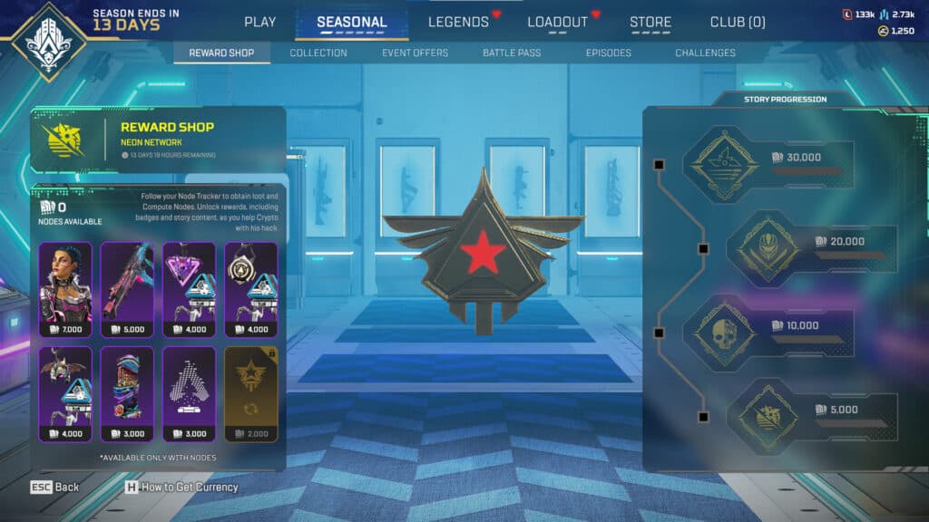 The Neon Network Collection Event store page (screenshot by esports.gg)