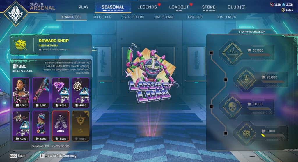 The best item available in the Neon Network reward shop (screenshot by esports.gg)