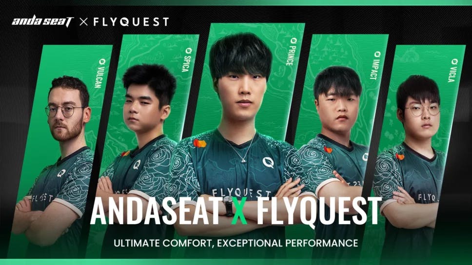 FlyQuest selects AndaSeat as their new gaming chair and desk partner cover image