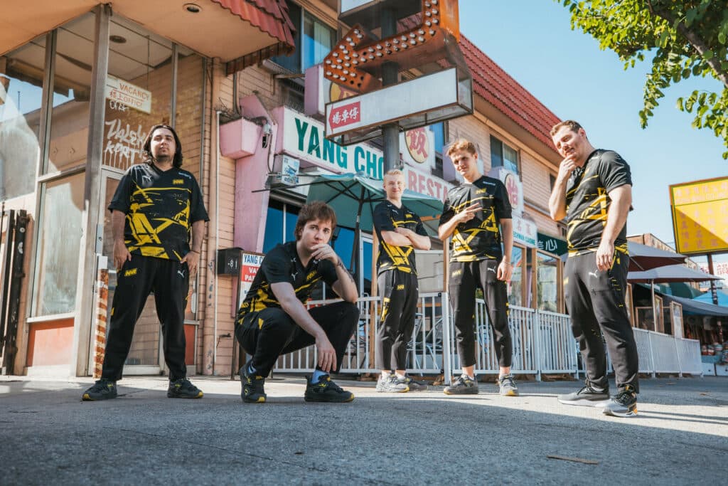 Natus Vincere VALORANT Roster Champions LA 2023 (Photo by Stefan Wisnoski/Riot Games)