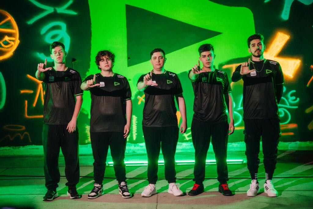 LOUD VALORANT Roster Champions LA 2023 (Photo by Stefan Wisnoski/Riot Games)