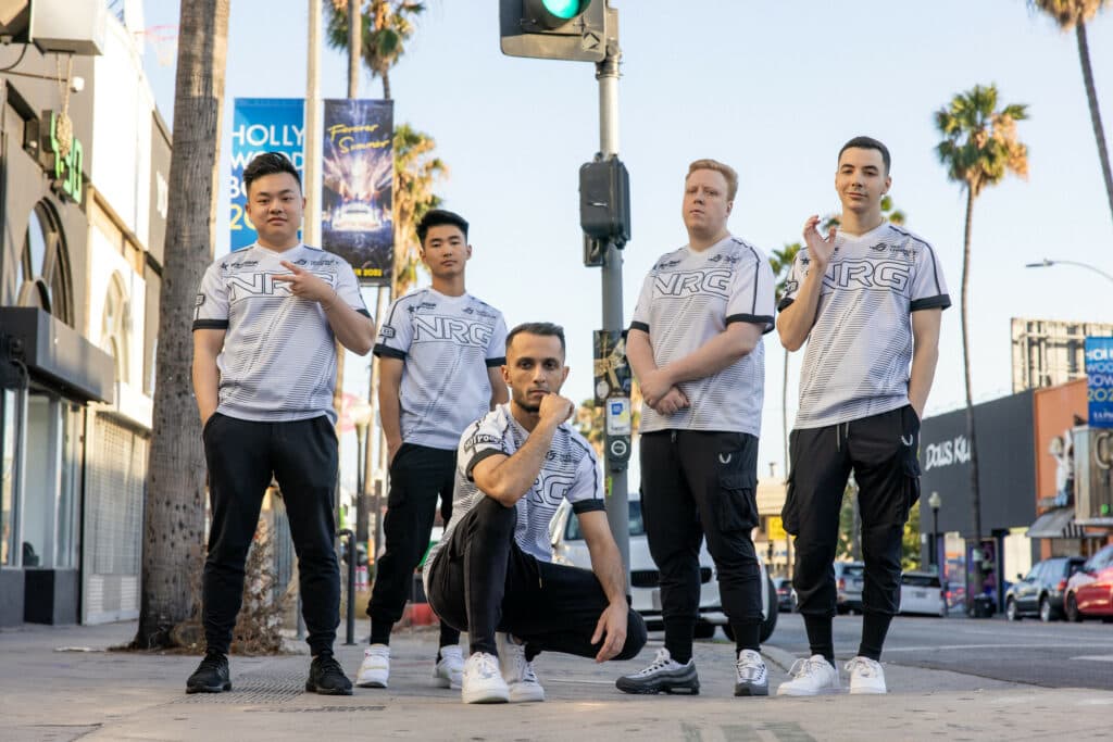 NRG VALORANT Roster Champions LA (Photo by Stefan Wisnoski/Riot Games)