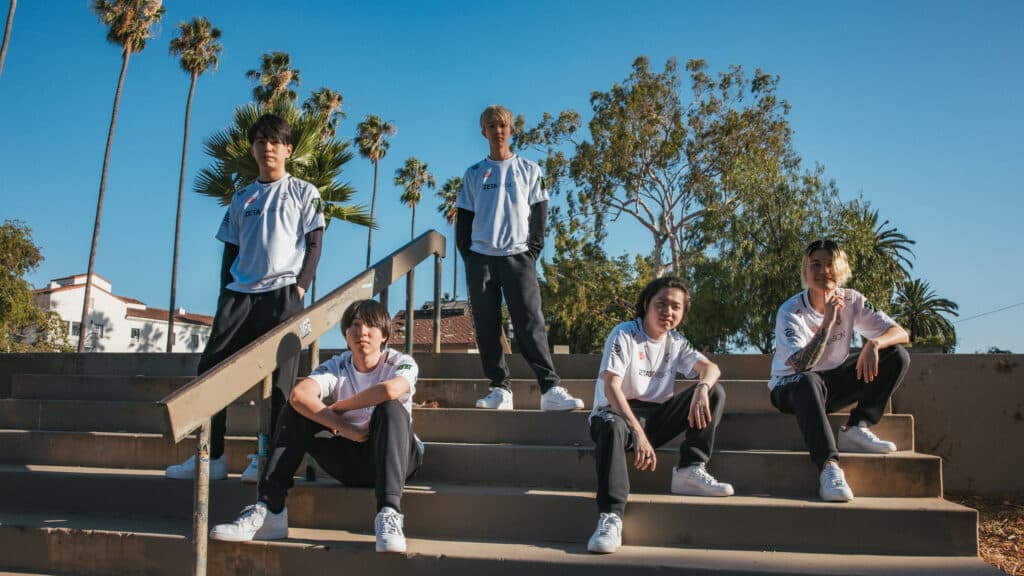 Zeta Division's VALORANT roster at Champions LA 2023 (Image via Stefan Wisnoski/Riot Games)