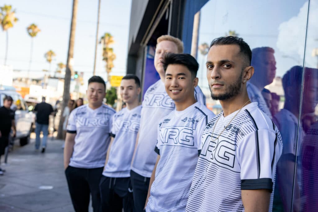 NRG's VALORANT roster at Champions LA 2023 (Image via Stefan Wisnoski/Riot Games)