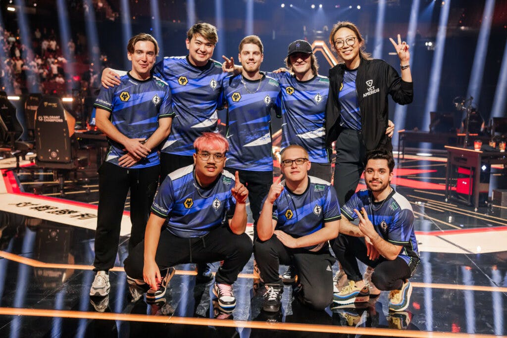 Evil Geniuses VALORANT Roster Champions LA Grand Final (Photo by Colin Young-Wolff/Riot Games)