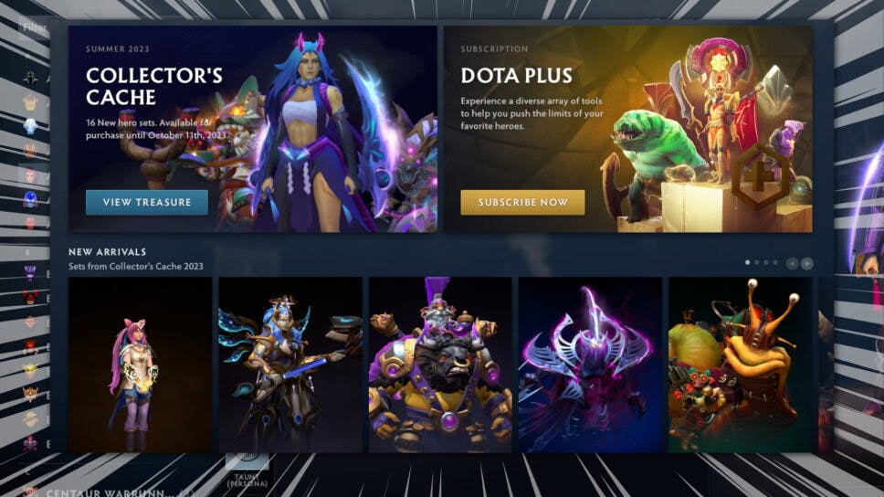 Dota 2 Armory revamped with a new look in the Summer Client Update cover image