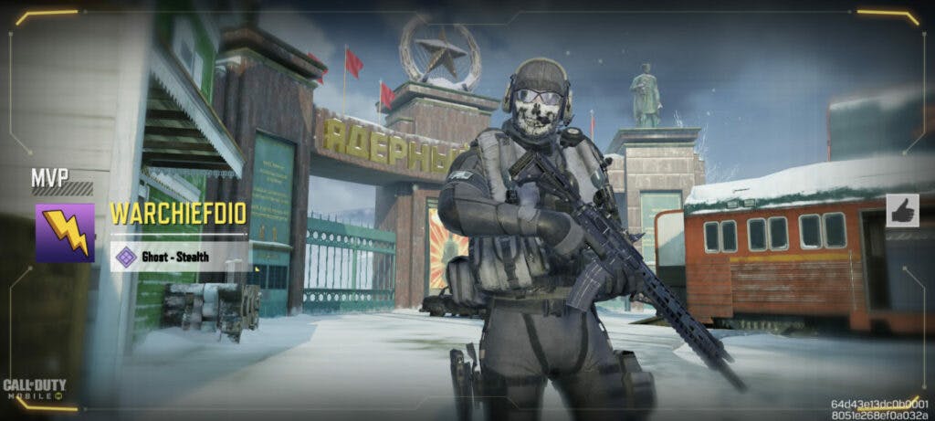 The Ghost Stealth skin in CoD Mobile (Image via Activision Publishing, Inc.)