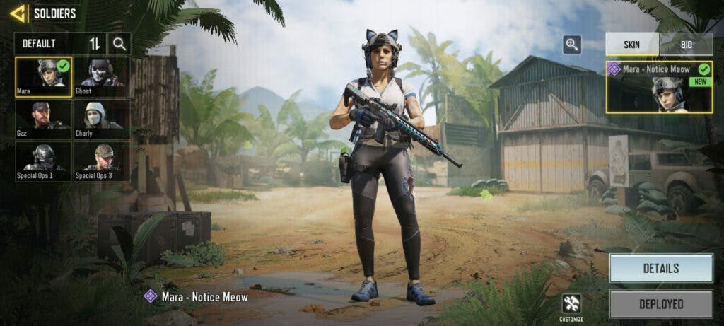 CoD Mobile Mara Notice Meow skin (Image via Activision Publishing, Inc.)