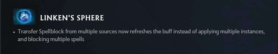 Linken's Sphere went through a big change in Patch 7.34.