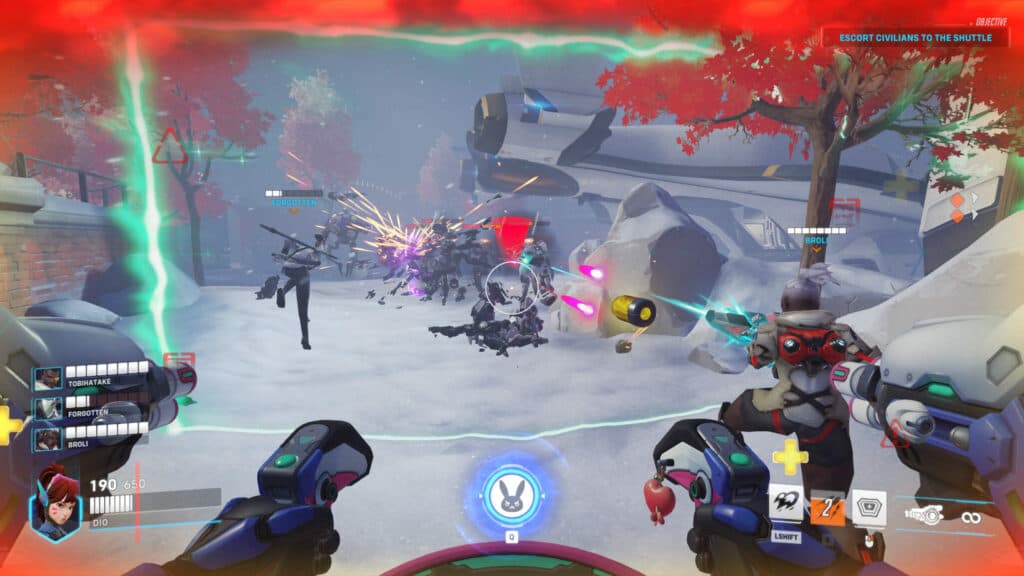 Escort Claire and Reggie to the shuttle (Image via Blizzard Entertainment)