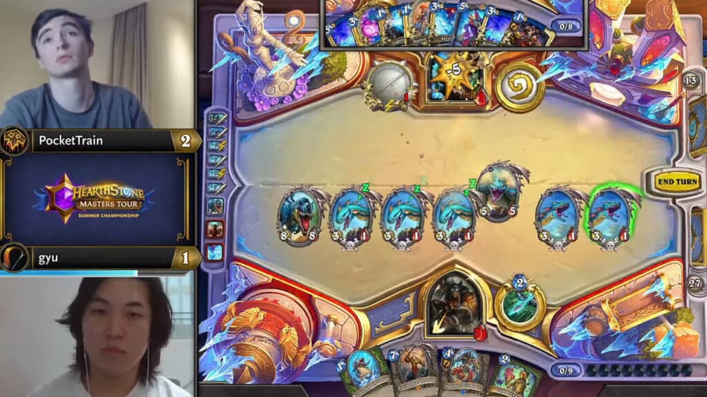 Nature Shaman versus Hound Hunter (Image via Blizzard Entertainment)