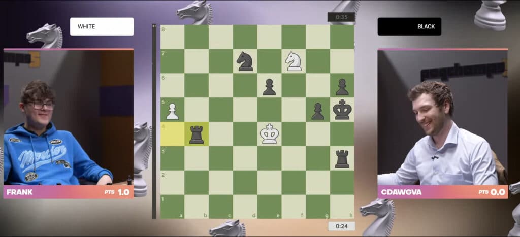 CDawgVA gets his checkmate with little time on the clock.