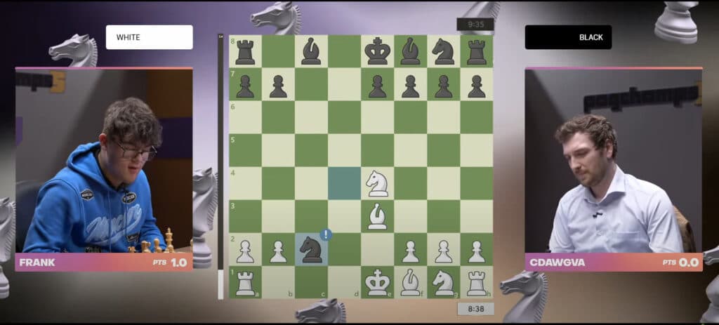 CDawgVA gets an early fork in game two.