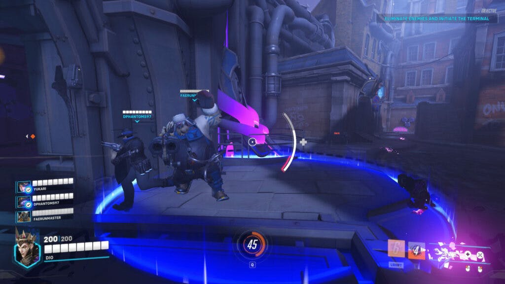 Attack enemies while you're inside of the blue circles (Image via Blizzard Entertainment)