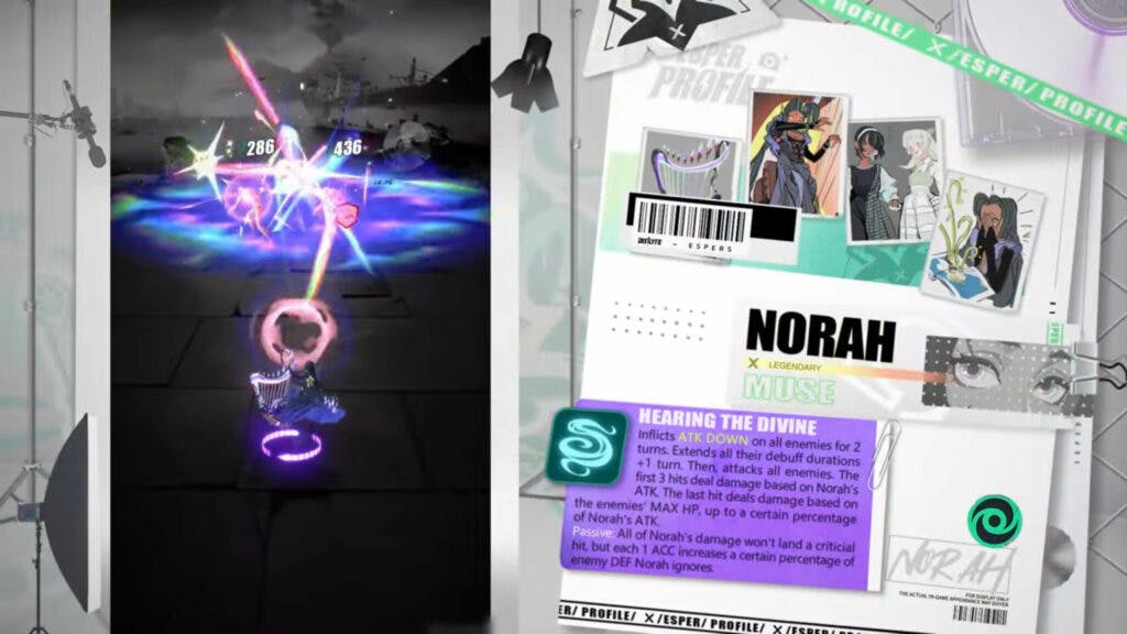 Dislyte Norah gameplay screenshot (Image via Lilith Games)