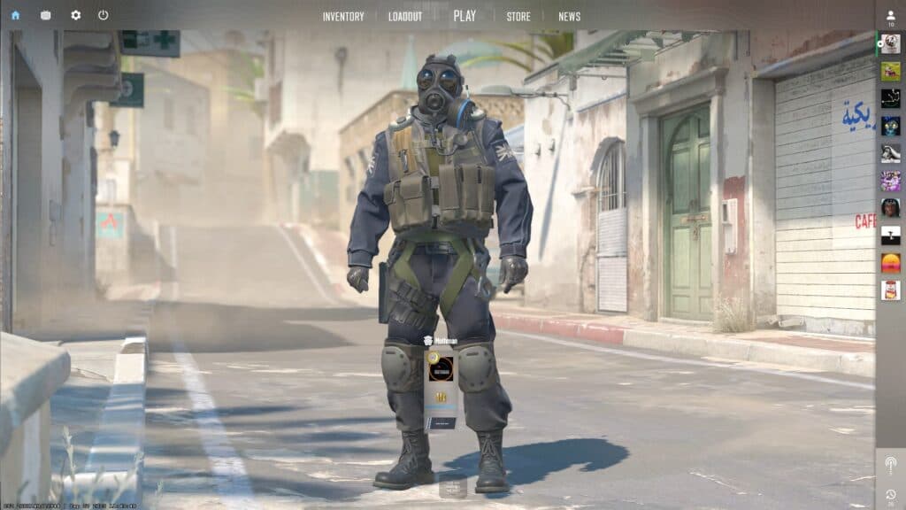 The CS2 main screen (Image via esports.gg)