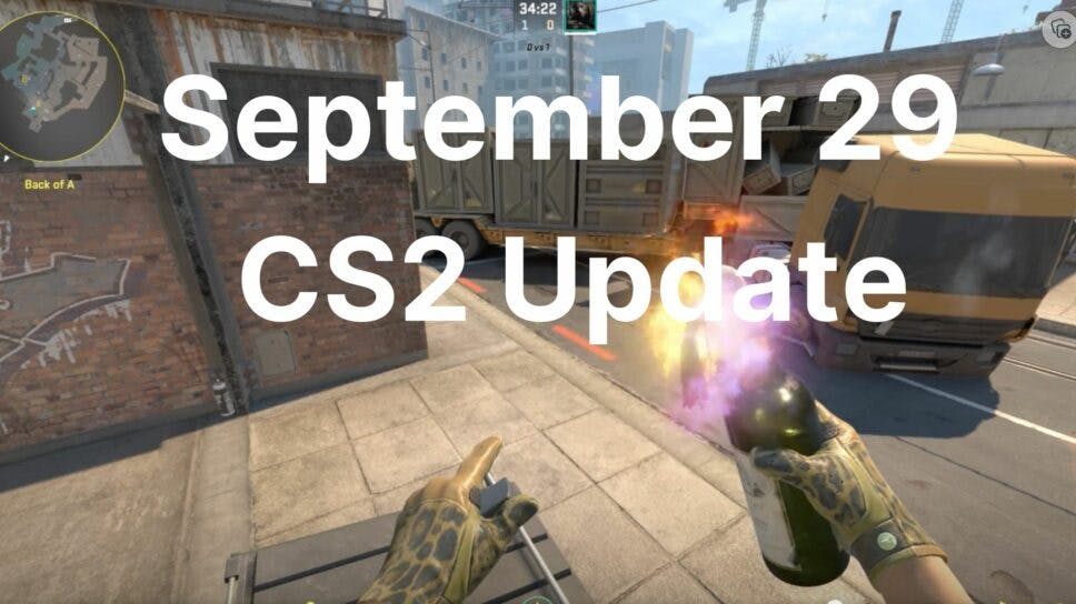 CS2 Update on September 29 fixes Molotov sound bug and more cover image