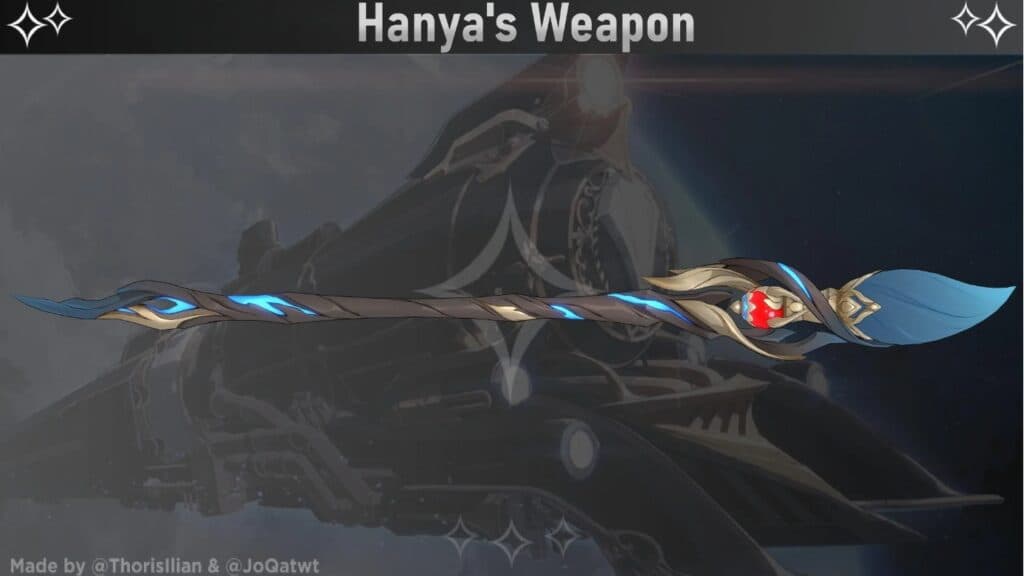 Hanya's weapon is the Oracle Brush (Source: <a href="https://preview.redd.it/1svqgcoskaya1.jpg?width=2048&format=pjpg&auto=webp&s=8860a7c68e476a796f6f8d3eedf5da4db42be333" target="_blank" rel="noreferrer noopener">Reddit</a>)