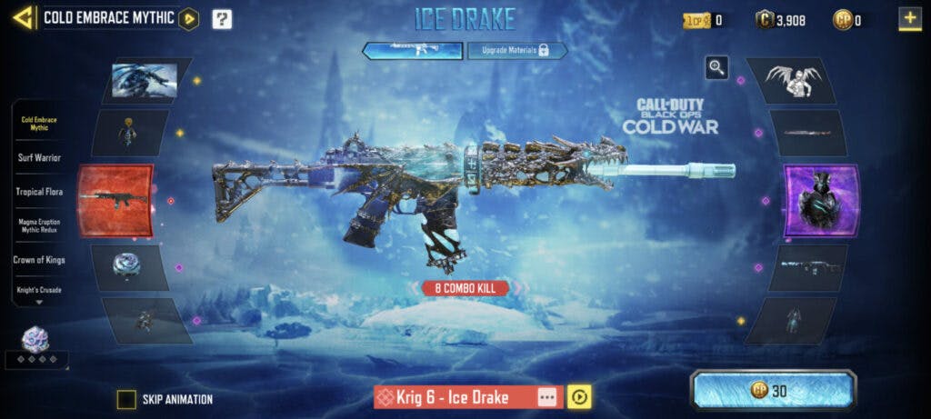 Mythic Krig 6 - Ice Drake (Image via Activision Publishing, Inc.)