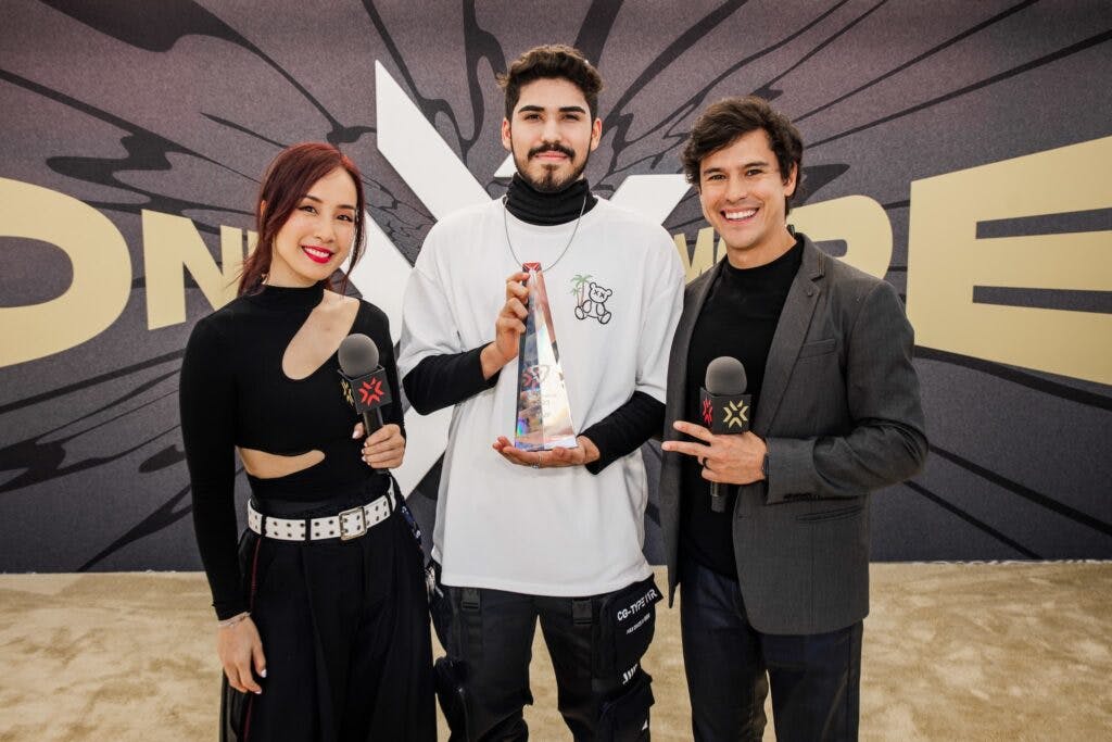 Aspas awarded VCT Americas MVP (Photo by Colin Young-Wolff/Riot Games)