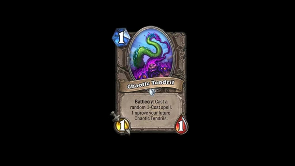 Chaotic Tendril in Hearthstone (Image via Blizzard Entertainment)