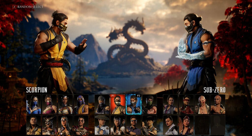 Mortal Kombat 1 character select (Image via Warner Bros. Games)