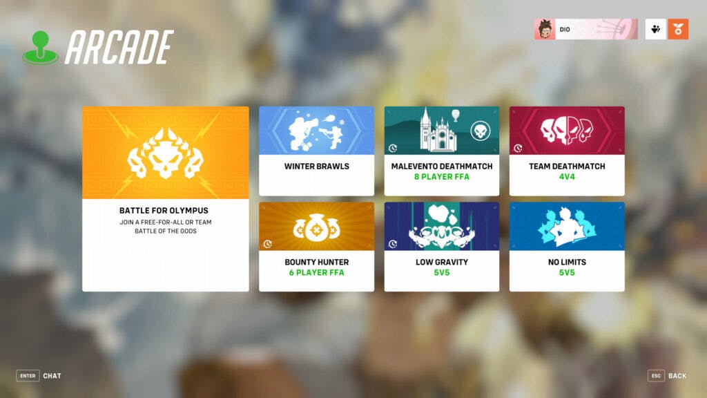 Event game modes (Image via Blizzard Entertainment)