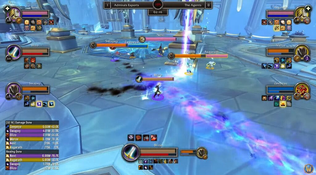 Admirals Esports versus The Agents in the WoW AWC (Image via Blizzard Entertainment)