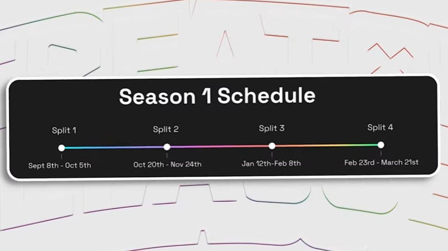 Creator League Season 1 schedule (Image via eFuse)