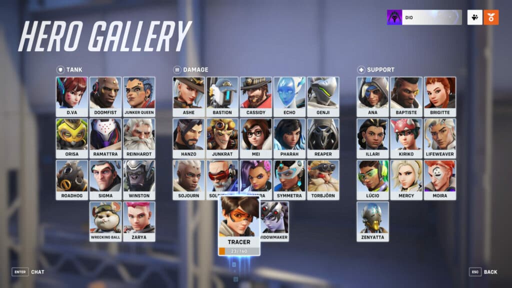 How to equip the Overwatch 2 Tracer Will-O'-Wisp skin (Image via Blizzard Entertainment)