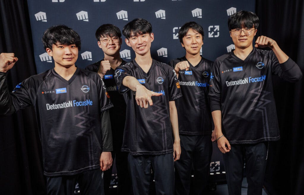 DFM at Media day for MSI 2023 (Image via Colin Young-Wolff/Riot Games)