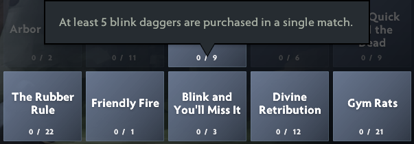 Blink and You'll Miss It - Compendium Bingo<br>(Screenshot from Dota 2)