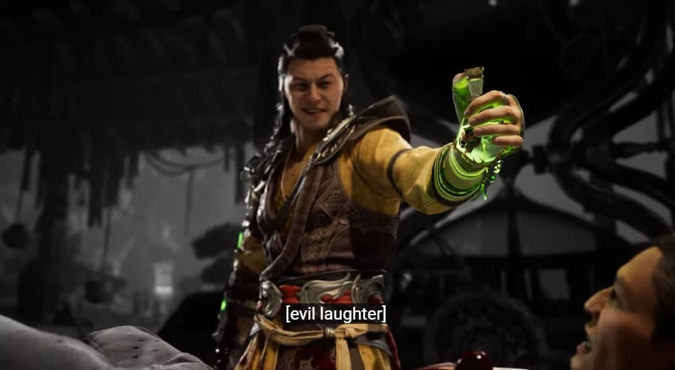 Shang Tsung in the trailer (Image via Warner Bros. Games)