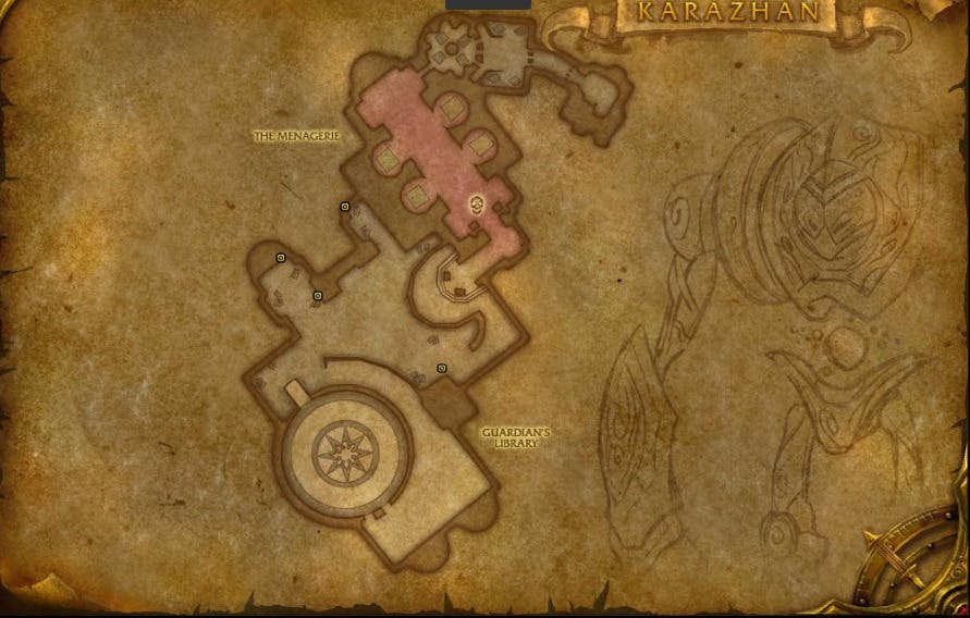 <em>The locations of the correct books to open while in Karazhan.</em>