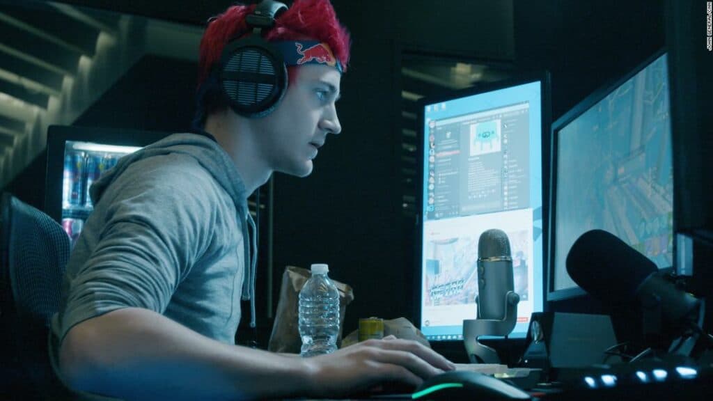 Ninja playing Fortnite (Image via CNN)