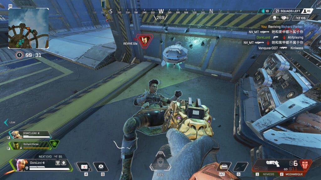 Lifeline's passive allows her to revive teammates with her D.O.C. without getting caught up in a revive animation.