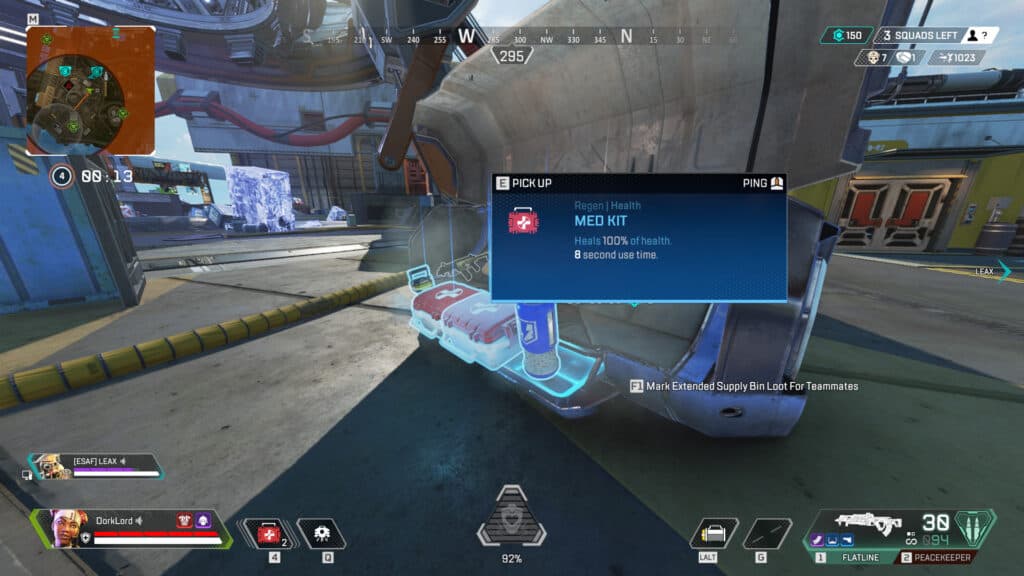 Support Legends have the ability to open hidden compartments in <em>Blue</em> supply bins which contain healing and survival items