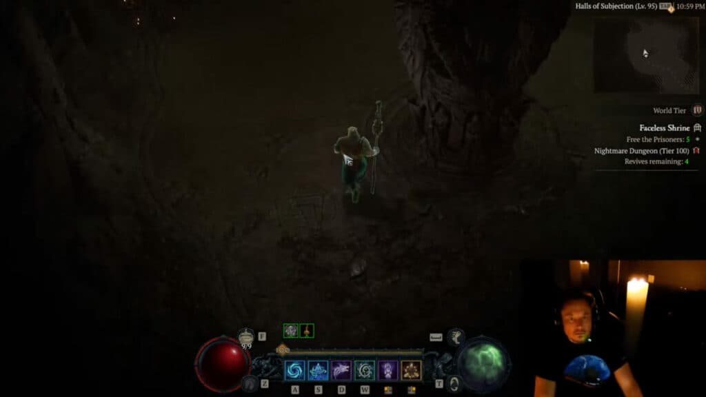 Elon Musk's Diablo 4 livestream (Image via Elon Musk)