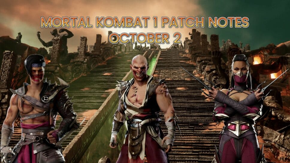Mortal Kombat 1 Patch Notes for October 2 update cover image