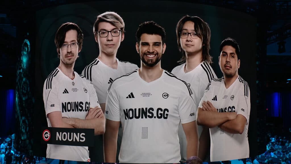 Nouns was the only NA team to reach top eight at TI 2023 (Image via Valve)